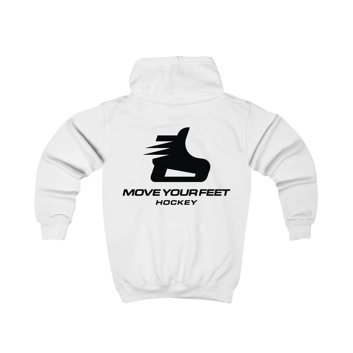Kids Hoodie - "Move Your Feet Hockey" Youth Skate Logo Hoodie