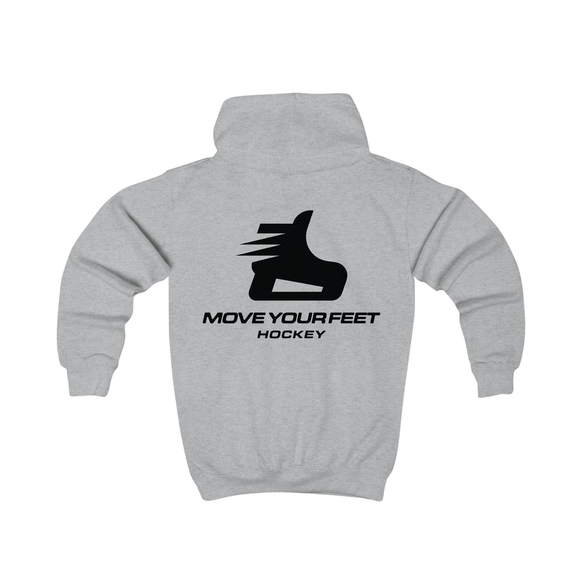 Kids Hoodie - "Move Your Feet Hockey" Youth Skate Logo Hoodie